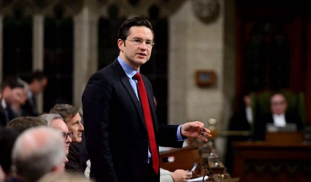 Conservative MP Pierre Poilievre, House of Commons, Parliament Hill,