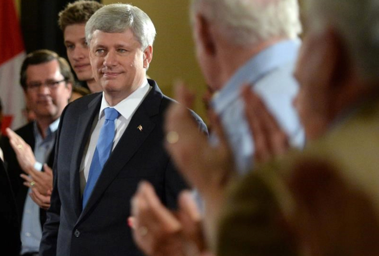 Harper on the campaign trail. Canadian Press photo