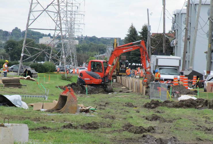 Hydro Québec, work, construction