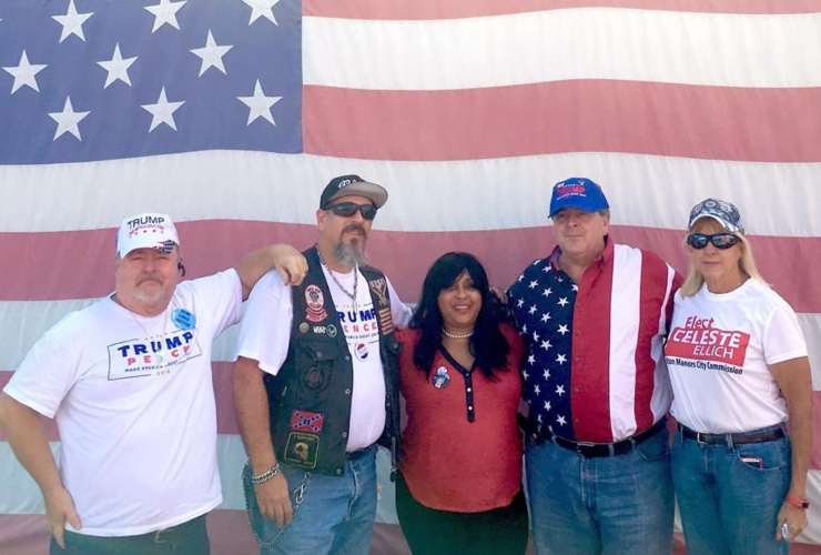 Donald Trump, bikers, Trump supporters, Republican Party, U.S. election