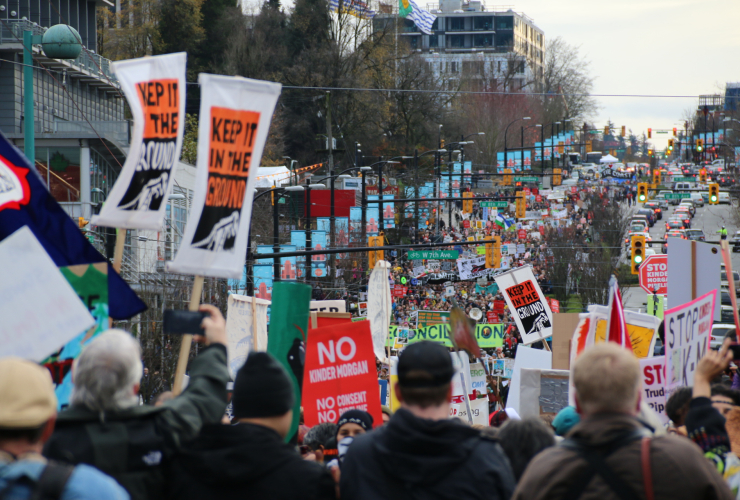 Kinder Morgan, protest, Vancouver, Trans Mountain