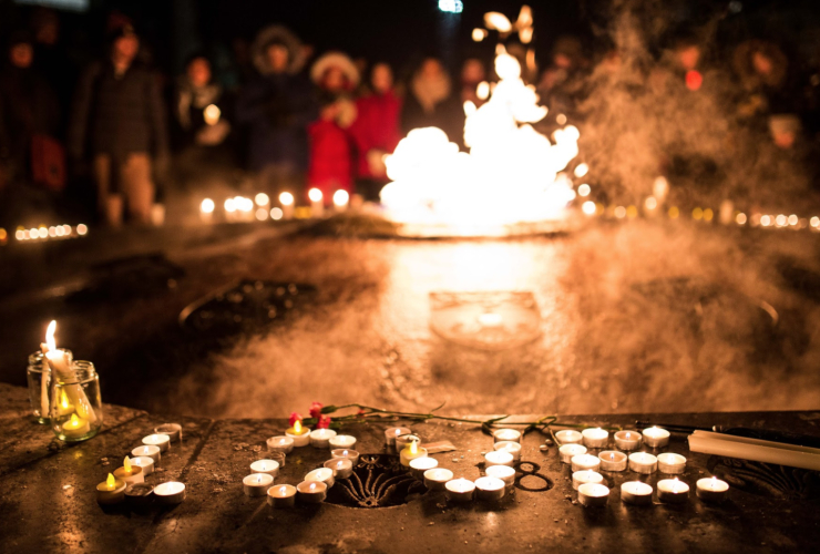 candlelight vigil, Quebec shootings, Parliament Hill, 