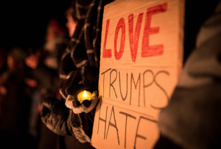 candlelight vigil, Quebec shootings, Parliament Hill, 