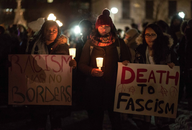 candlelight vigil, Quebec shootings, Parliament Hill, 