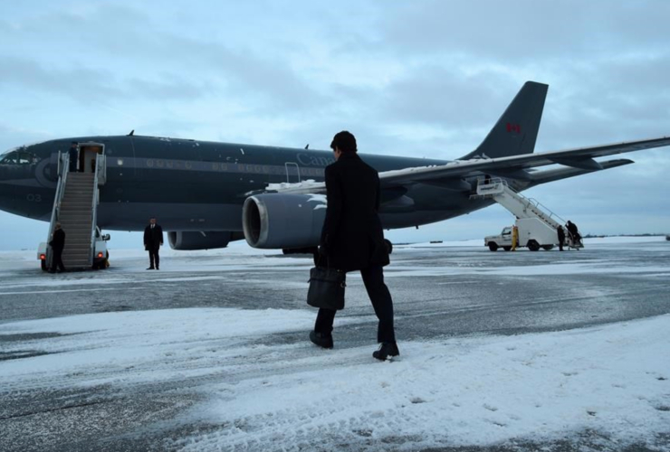 Challenger Jet, Justin Trudeau, Donald Trump, Washington