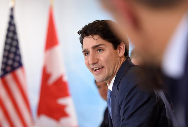 Prime Minister Justin Trudeau takes part in roundtable discussion on the future of energy with industry leaders at CERAweek in Houston, Texas on Thursday, March 9, 2017.