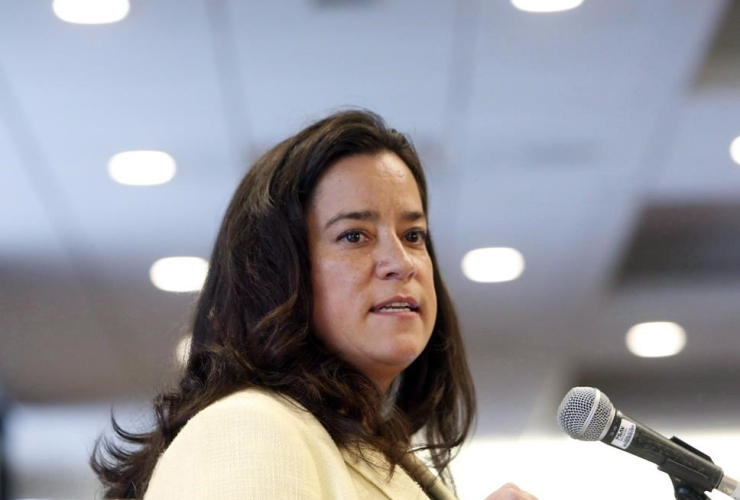 Justice Minister Jody Wilson-Raybould addresses the First Nations "Expanding the Circle" conference, in Ottawa on Wednesday, February 15, 2017.