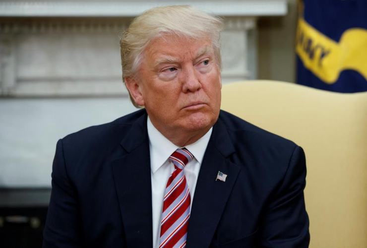 In this May 10, 2017 file photo, President Donald Trump talks to reporters in the Oval Office of the White House in Washington.