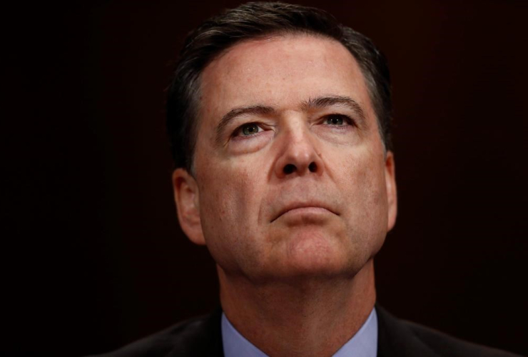 FBI Director James Comey listens on Capitol Hill in Washington on May 3, 2017. File photo by The Associated Press/Carolyn Kaster