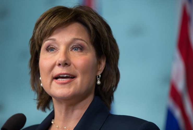 B.C. Premier Christy Clark speaks during a news conference in Vancouver, B.C., on Tuesday May 30, 2017.