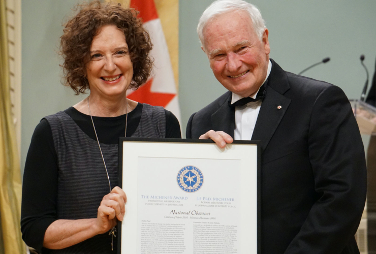 Linda Solomon Wood, National Observer, Governor General, Michener Awards, Charest Affair