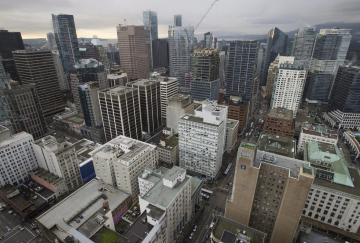 Vancouver, City of Vancouver, skyscrapers, horizon