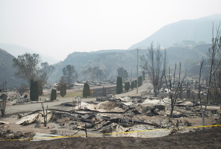 Boston Flats, B.C.,  wildfire,