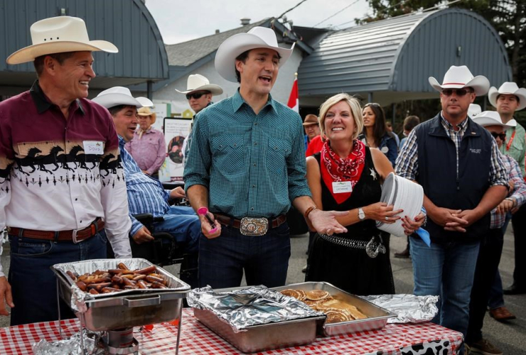 Prime Minister Justin Trudeau, pancakes, Calgary Stampede, Stampede breakfast, Calgary