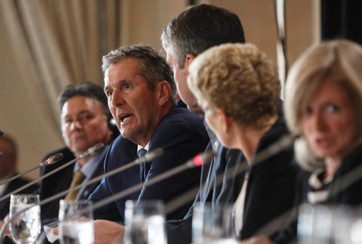 Manitoba Premier Brian Pallister, press conference, Council of Federation meetings, Edmonton