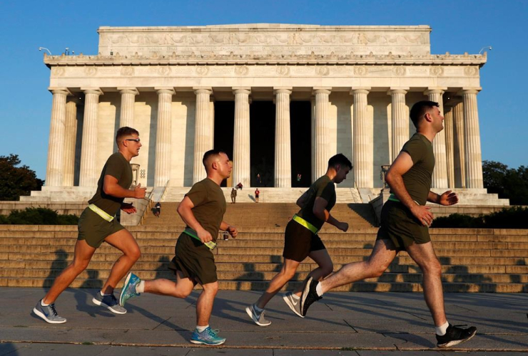 military, Lincoln Memorial, National Mall, Washington,