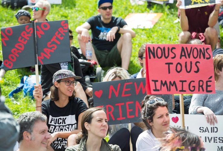 Montreal, Olympic Stadium, refugees, asylum seekers, Haiti, Donald Trump