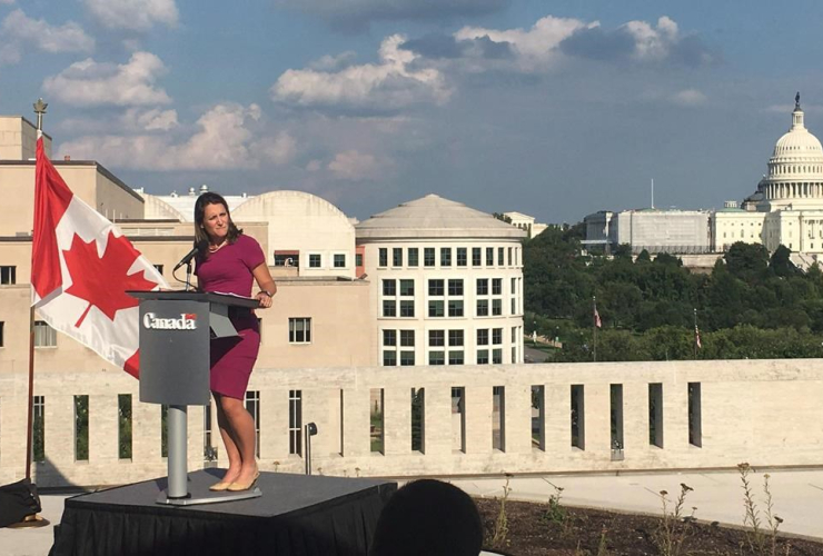 Foreign Affairs Minister, Chrystia Freeland, NAFTA