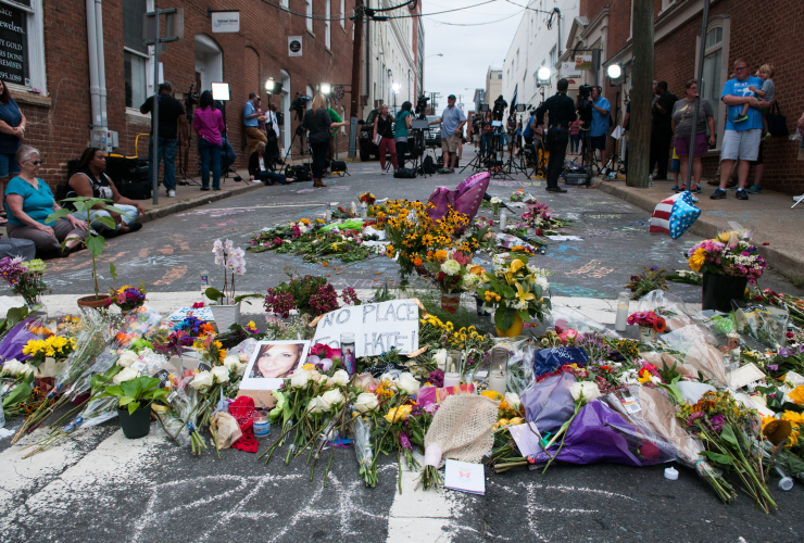 Charlottesville, white supremacist, vigil