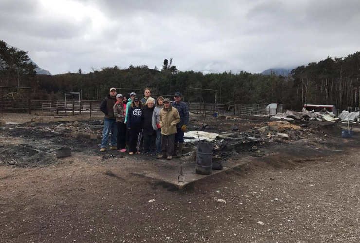 Barrus, Watson, families, Alpine Stables, ranch, Waterton Lakes National Park, wildfire, 