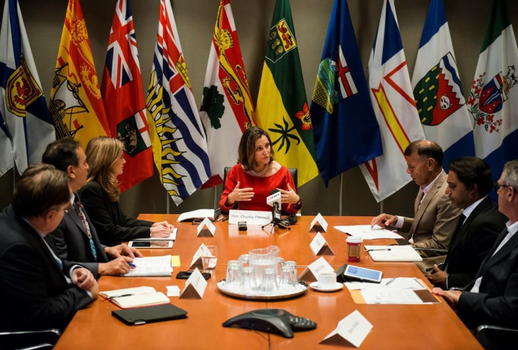 Minister of Foreign Affairs Chrystia Freeland, NAFTA council, North American Free Trade Agreement,