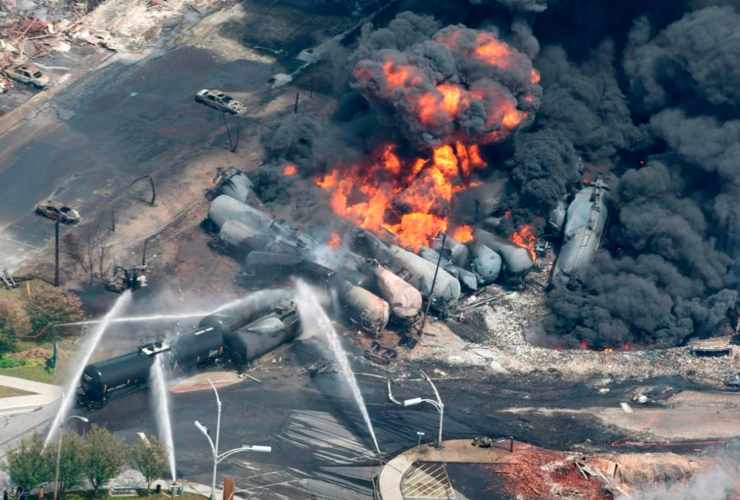 Lac Megantic, oil trains, oil by rail, disaster, crude oil