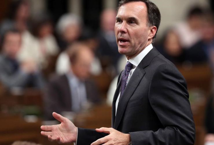 Finance Minister Bill Morneau, House of Commons, Ottawa,