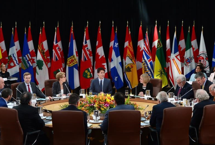 Prime Minister Justin Trudeau, indigenous leaders, 