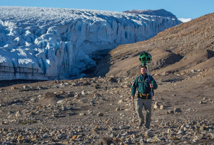 Google, Google Earth, Ellesmere Island, Air Force Glacier