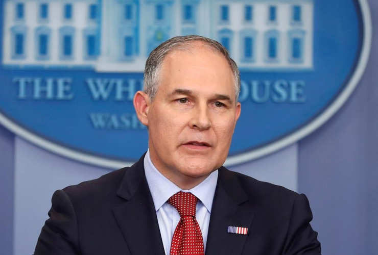 Environmental Protection Agency, administrator, Scott Pruitt, Brady Press, Briefing Room, White House, Washington, 