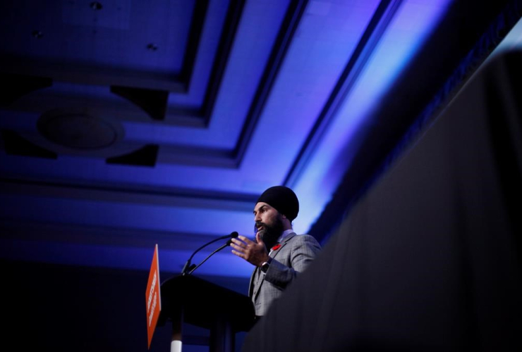 Federal NDP Leader Jagmeet Singh, delegates, supporters, B.C. NDP Convention, Victoria Conference Centre, Victoria, 