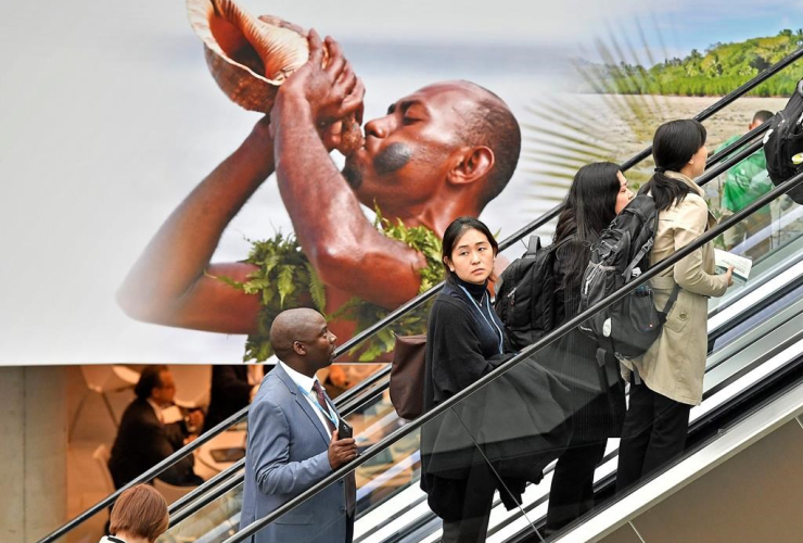 Delegates, convention center, COP 23, Fiji, UN Climate Change Conference, Bonn, Germany, 