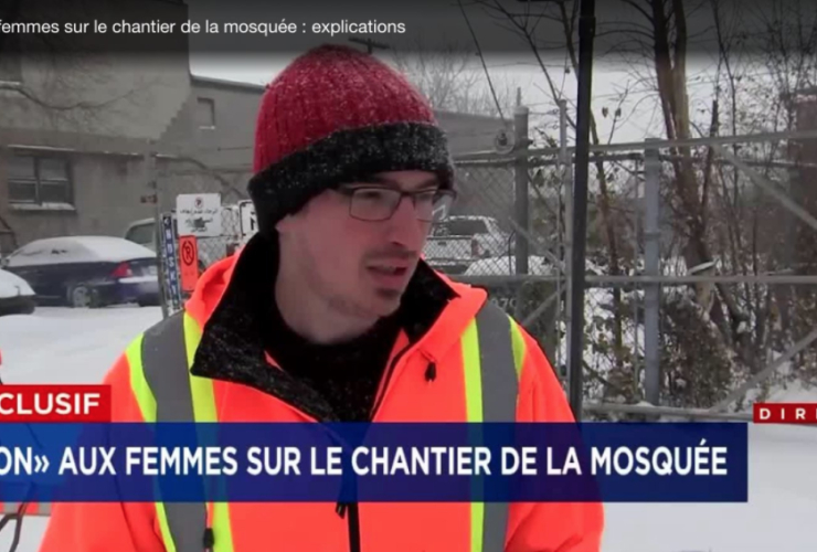 TVA Nouvelles, Montreal, Mosque, construction workers