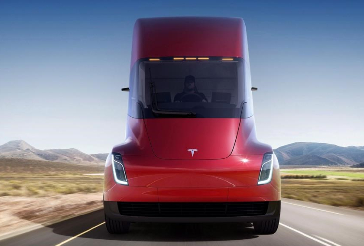 Tesla, electric semitractor-trailer,