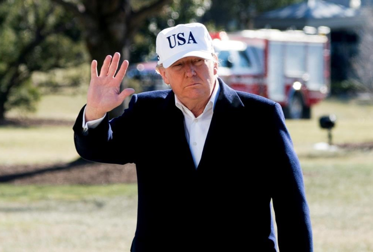 President Donald Trump, South Lawn, White House, Washington,