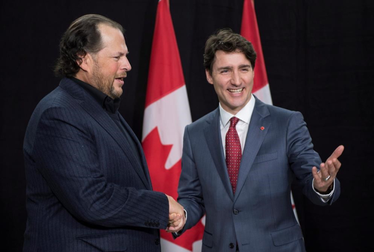 Prime Minister Justin Trudeau, Chief Executive Officer, Royal Dutch Shell, Ben van Beurden, World Economic Forum, Davos, Switzerland,