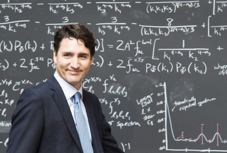 Justin Trudeau, quantum computing, classroom, research, science