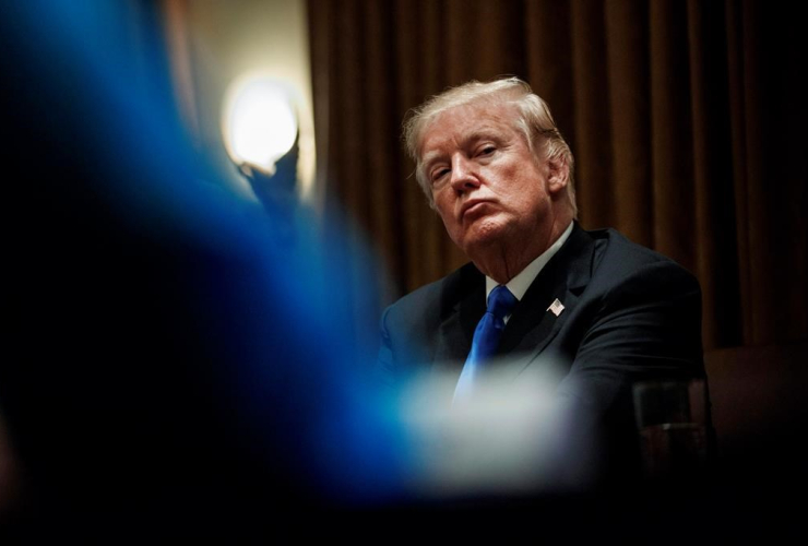 President Donald Trump, Cabinet Room, White House, Washington,