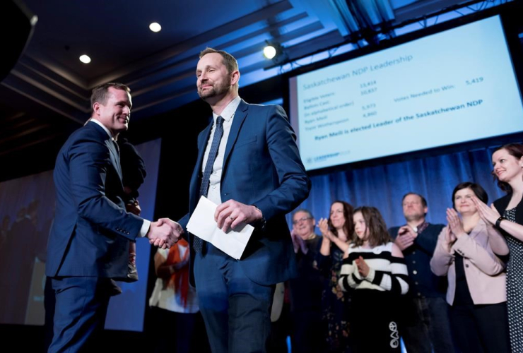 Trent Wotherspoon, Ryan Meili, Saskatchewan, New Democrats, leadership convention, Delta Hotel, Regina,