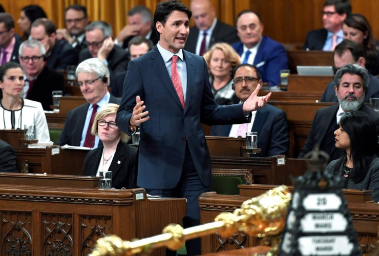 Prime Minister Justin Trudeau, Question Period, House of Commons, Parliament Hill,