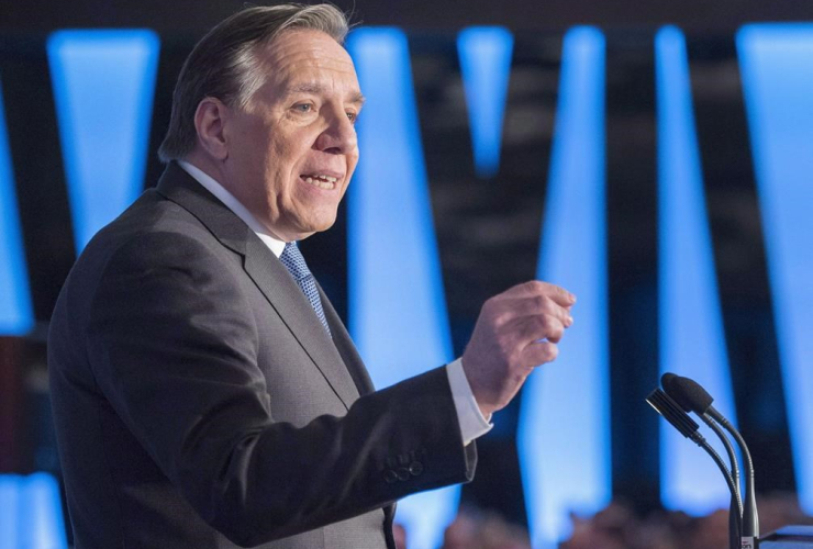 Coalition Avenir Quebec leader, Francois Legault, International Relations Council,