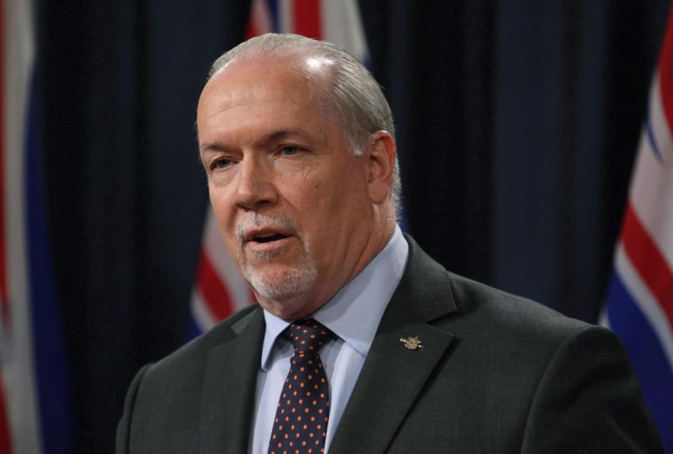 John Horgan, David Eby, George Heyman, 