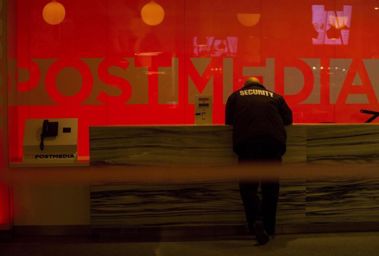 security guard, Postmedia, 