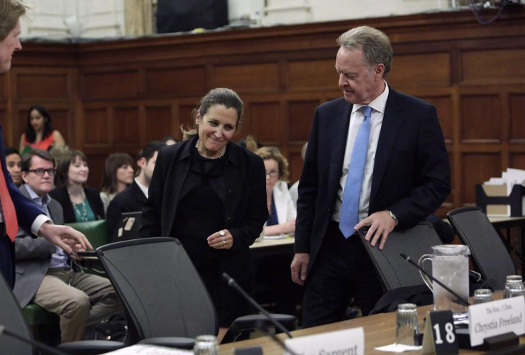 Chrystia Freeland, Steve Verheul, Commons international trade committee, Canada-U.S. trade relationship,