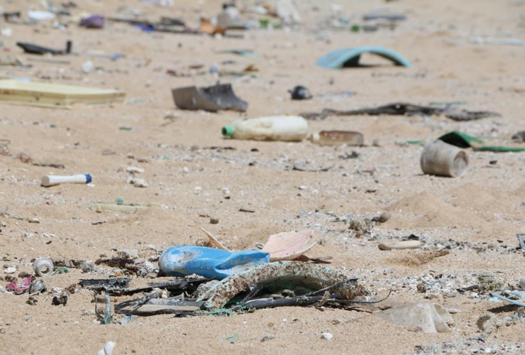  Hawaii, ocean debris, Kahuku, Oahu,