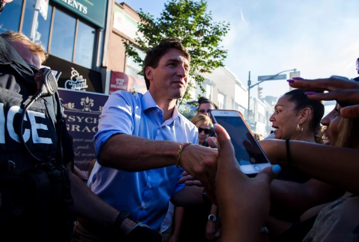 Prime Minister Justin Trudeau, Danforth, Toronto,