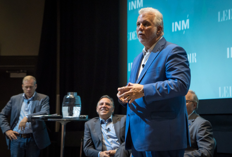 Philippe Couillard, François Legault, Jean-François Lisée, Manon Massé