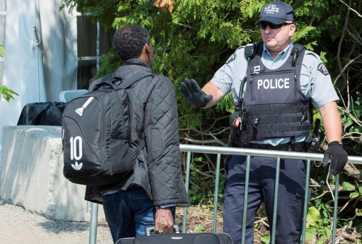 asylum seekers, Eritrea, RCMP officer, 