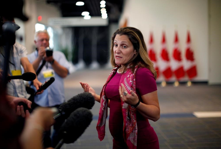 Minister of Foreign Affairs Chrystia Freeland,