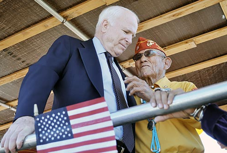 John McCain, Navajo Code talkers